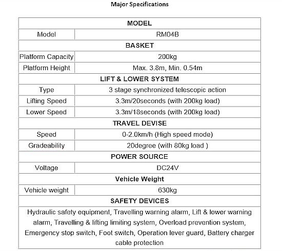 高空作業車