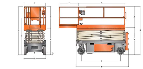 12米剪刀車; JLG 4045R; 