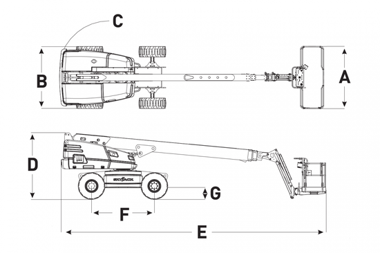 Skyjack 66T 引擎式 20米 直臂式高空作業車