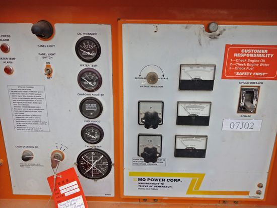 70 KVA Johndeere防音型發電機組